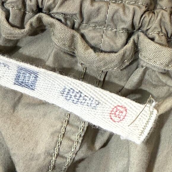GAP Y2K 2007 Convertible Parachute Cargo Pants Khaki Drawstring Baggy Womens XXL - Picture 9 of 14